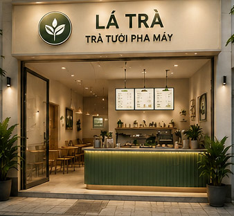 LÁ TRÀ – Trà tươi pha máy